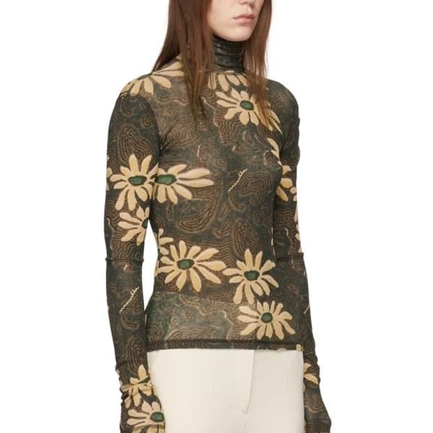 Nanushka 나누시카 플로럴 터틀넥