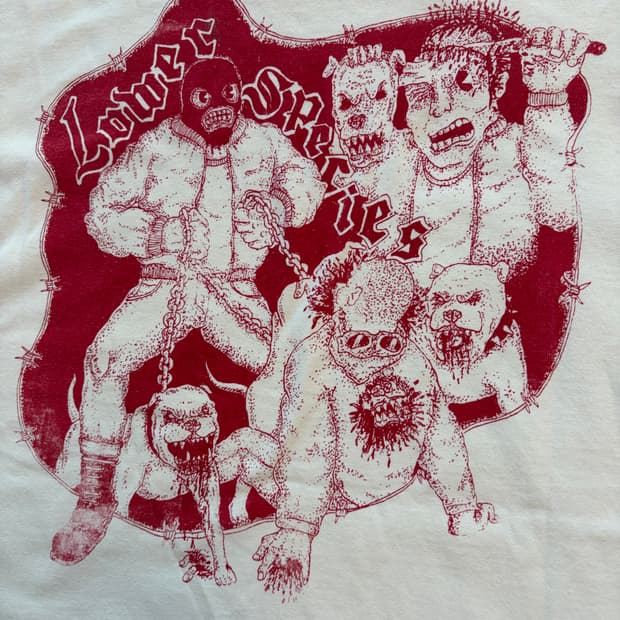 Lower species band tee 고어 밴드티