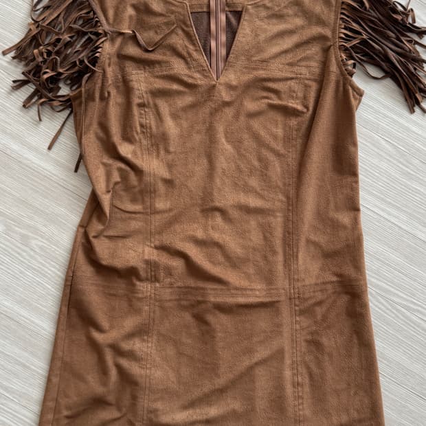 인조 스웨이드 원피스