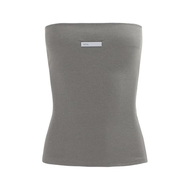 (미개봉 새상품) 킴서울 베이직 튜브탑 (블루 차콜/카키)