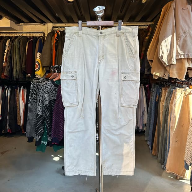 칼하트 디트로이트 더티 카고 팬츠 38x30