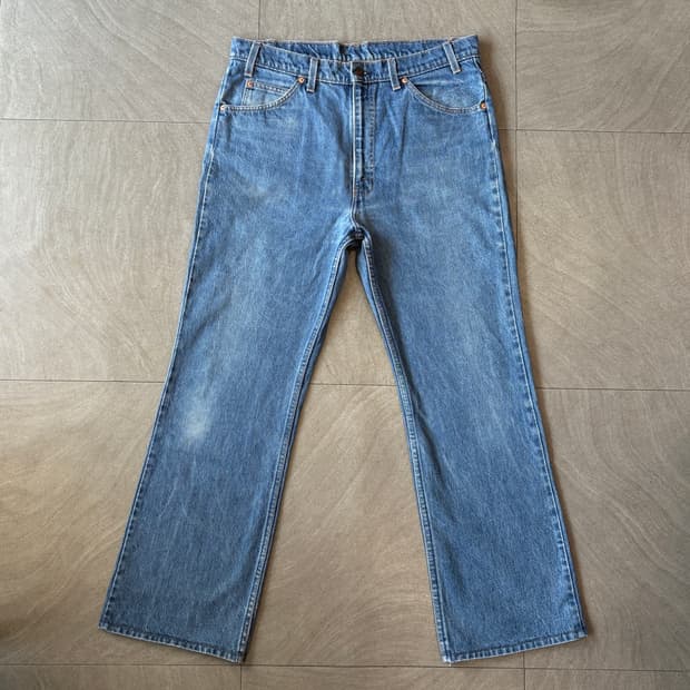 90s Levis 517 orange tap denim pants  