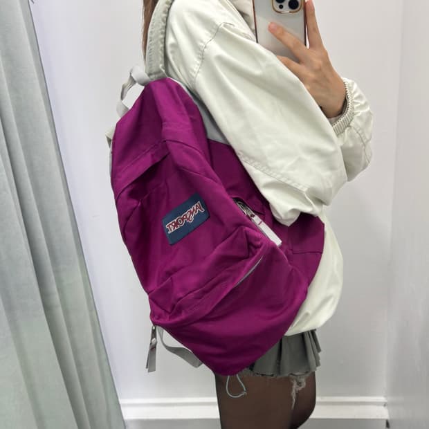잔스포츠 퍼플 백팩
