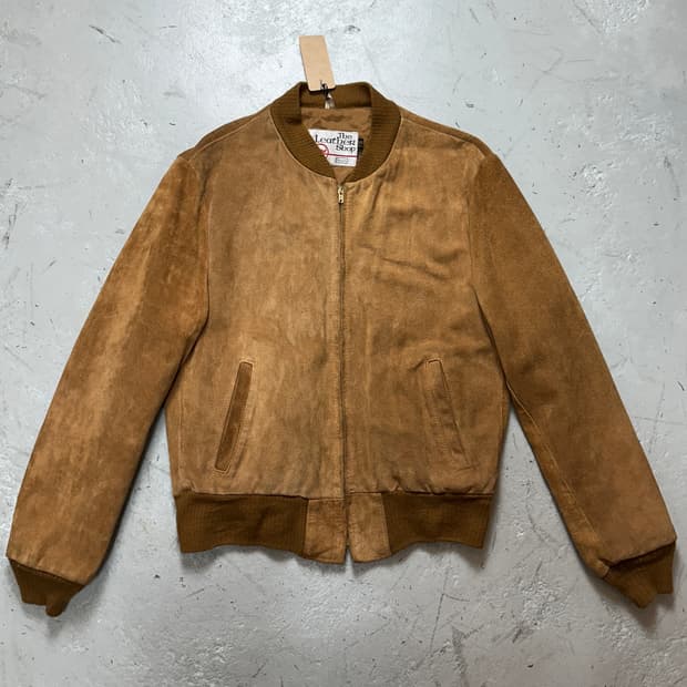 80's 빈티지 시어스 스웨이드 봄버 자켓 빈티지 레더 자켓