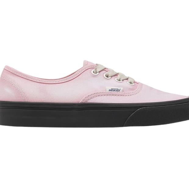 반스 어센틱 웨이브 워시드 핑크 블랙 235