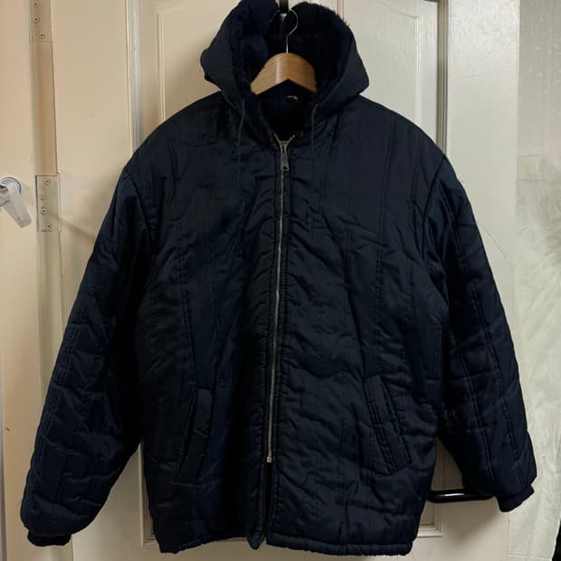 밀리터리 네이비 파카
