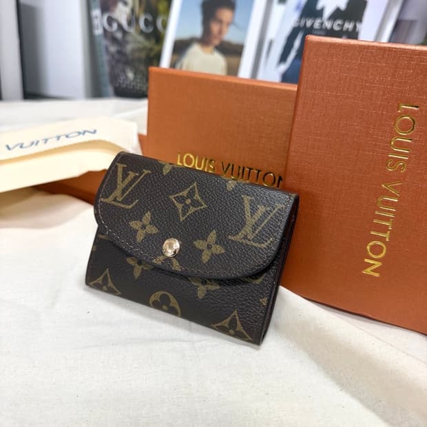 루이비통 모노그램 로잘리 코인퍼스 카드지갑 브라운 풀박스