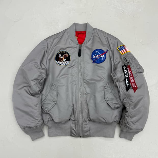 알파인더스트리 건메탈 ma-1 