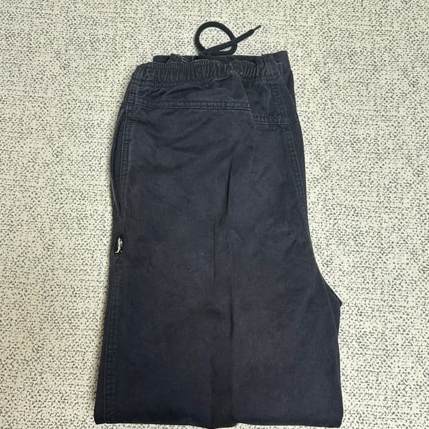 스투시 엘라스틱 팬츠 네이비 M