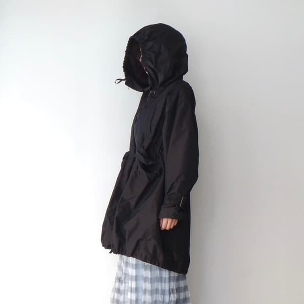 Balloon glossy midi jacket