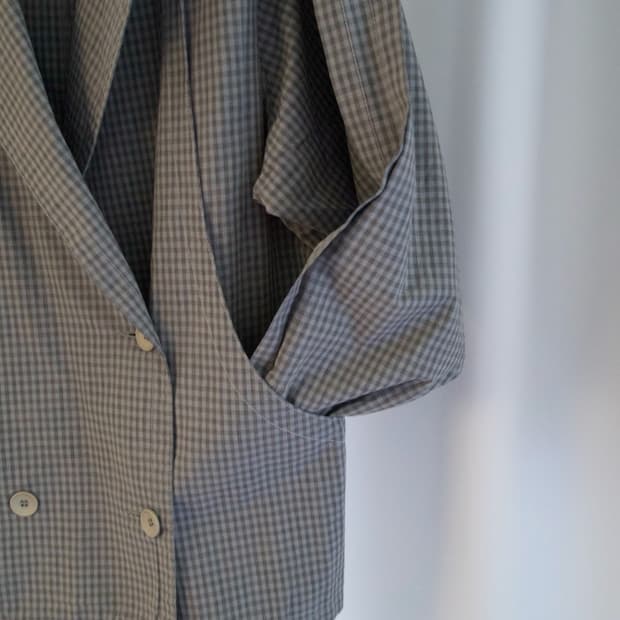 ELKONT_ check cotton jacket