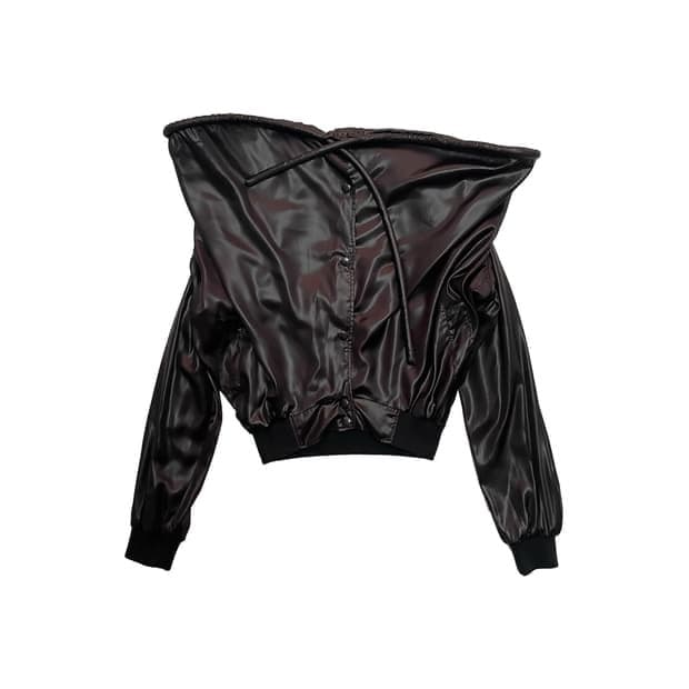 MARTIN MARGIELA Leather Effect Bomber