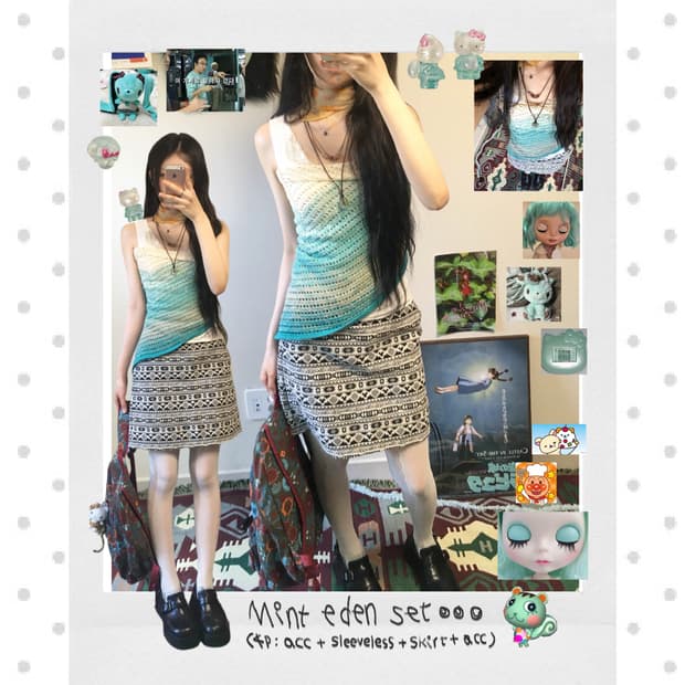 mint eden set (4ps)