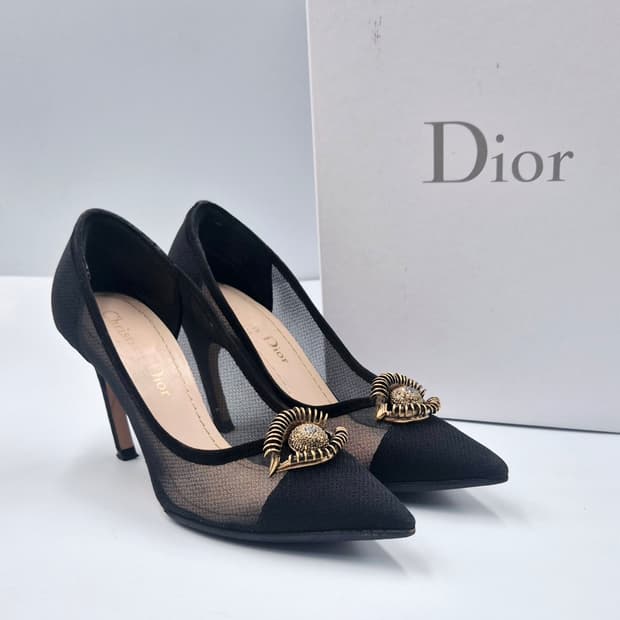 [중고명품셀렉트]크리스찬 디올 구두 블랙 (사이즈 34)