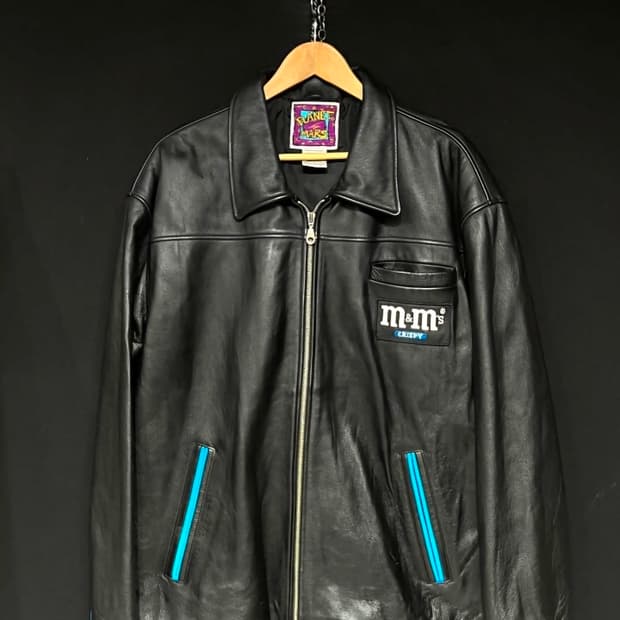 Planet Mars M&M's 올드스쿨  가죽자켓