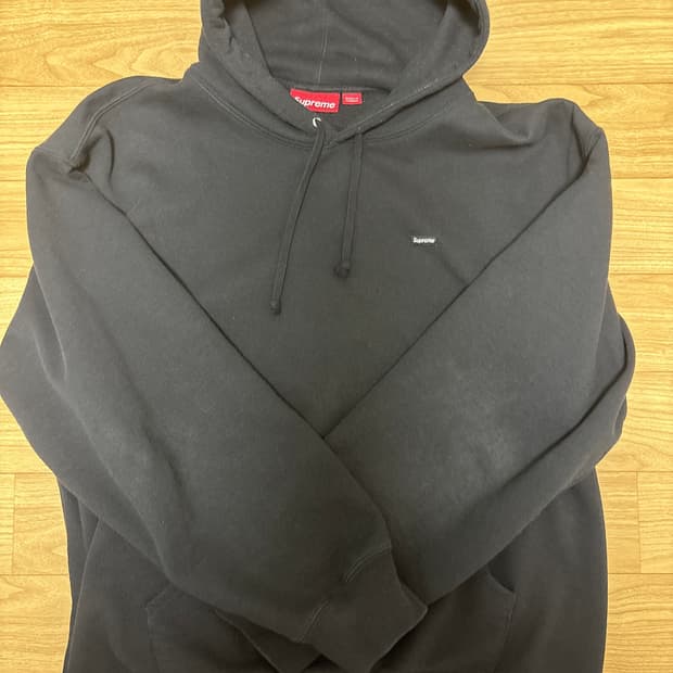 (L) 슈프림 스몰로고 후드 25fw