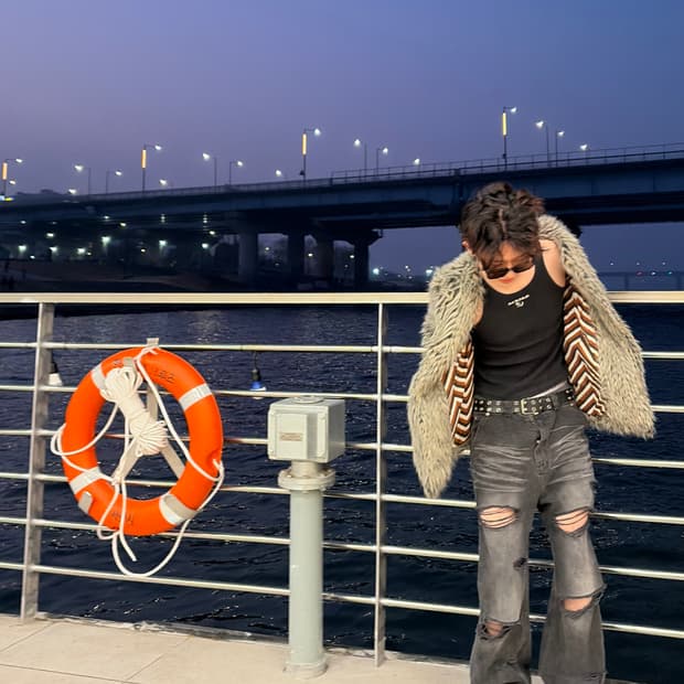 빈티지 퍼자켓 free사이즈