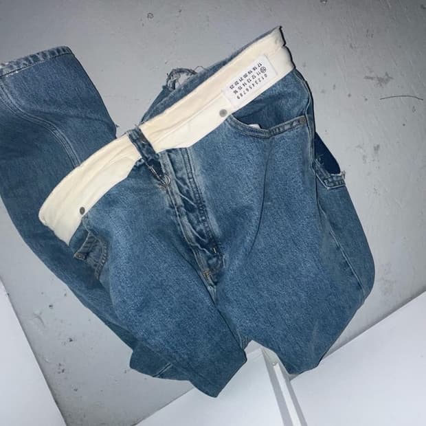 마르지엘라 존 갈리아노 18fw 해체 데님