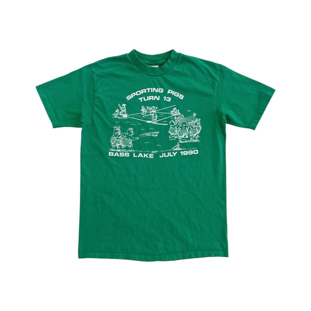 1990 Bass Lake Sporting Pigs T-shirt