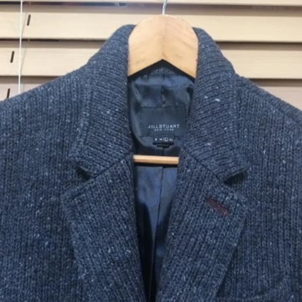 질스튜어트 다크그레이니트카라자켓 L사이즈