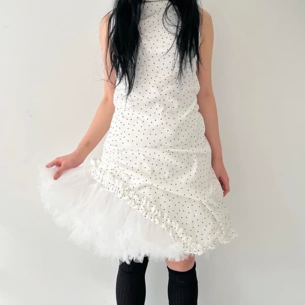 shop faerie tiny star turtle neck dress