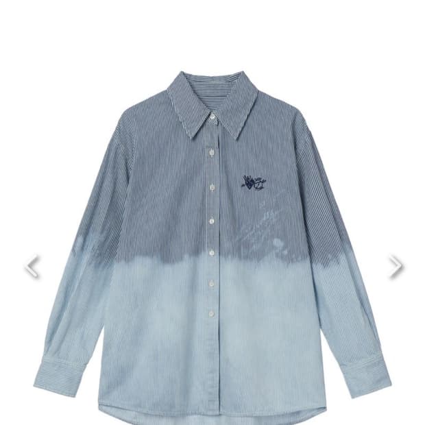 TheOpen Product  하프 블리치 셔츠 데님 블루