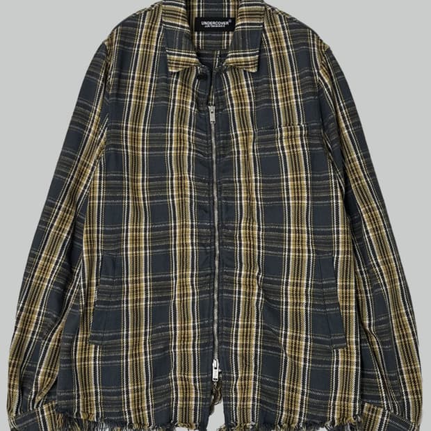 undercover destroyed shirring jacket