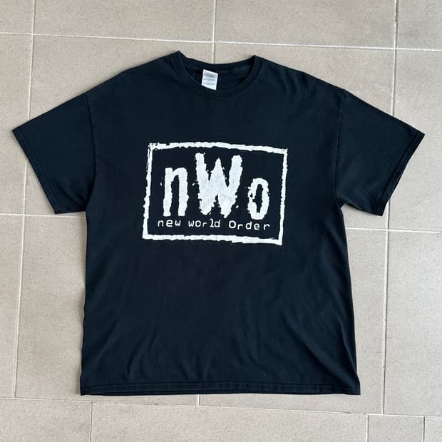 00s 빈티지 NWO 티셔츠 레슬링 티셔츠