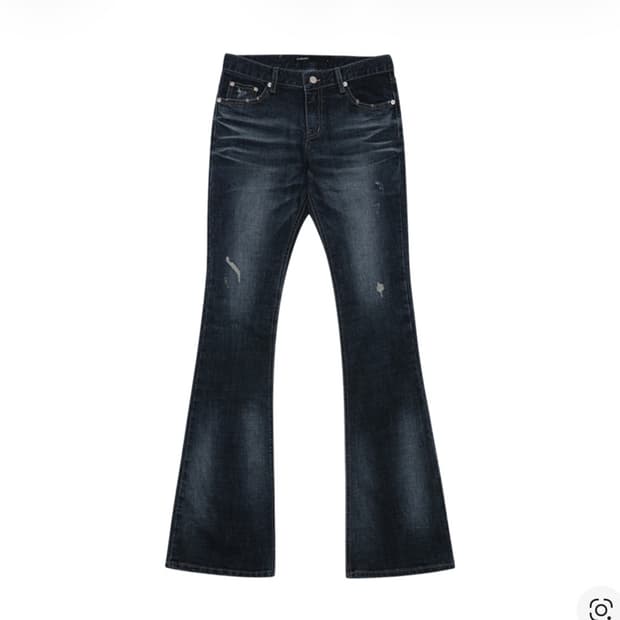 보헤미안서울 딥 블루 워싱 부츠컷 데님 팬츠 M