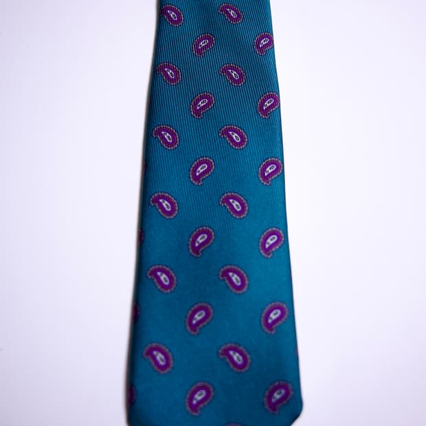 [USA]Robert talbott Paisley silk tie