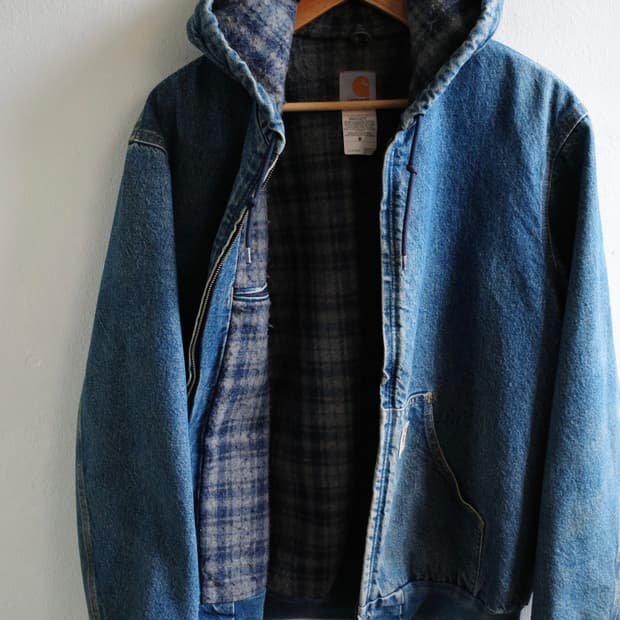 칼하트 데님 액티브 자켓