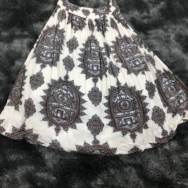 투티/0276 투웨이 saburoku 에스닉 패턴 스커트 원피스 JPN