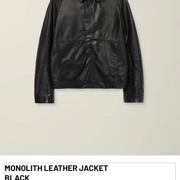 누마레 EE  MONOLITH LEATHER JACKET BLACK