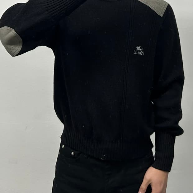 [S] 버버리 90s 코만도 울 니트 스웨터