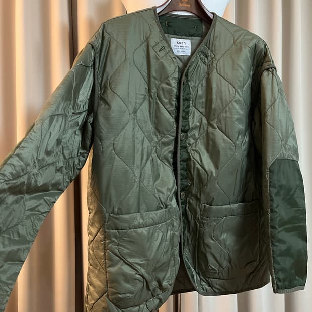 코엔 퀼팅 라이너 올리브 XL