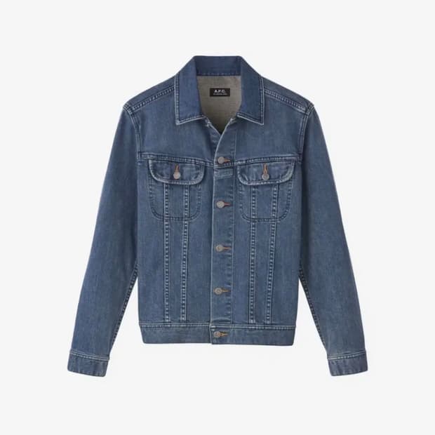 [M]아페쎄 apc 데님 자켓 워크블루