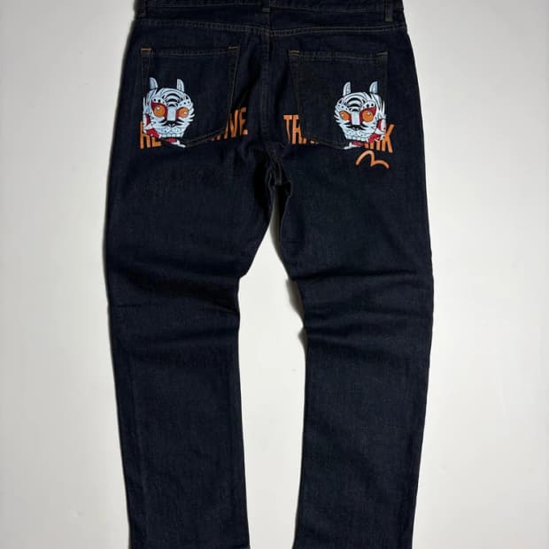 에비수 EVISU 00's 타이거 데님 팬츠 R2908