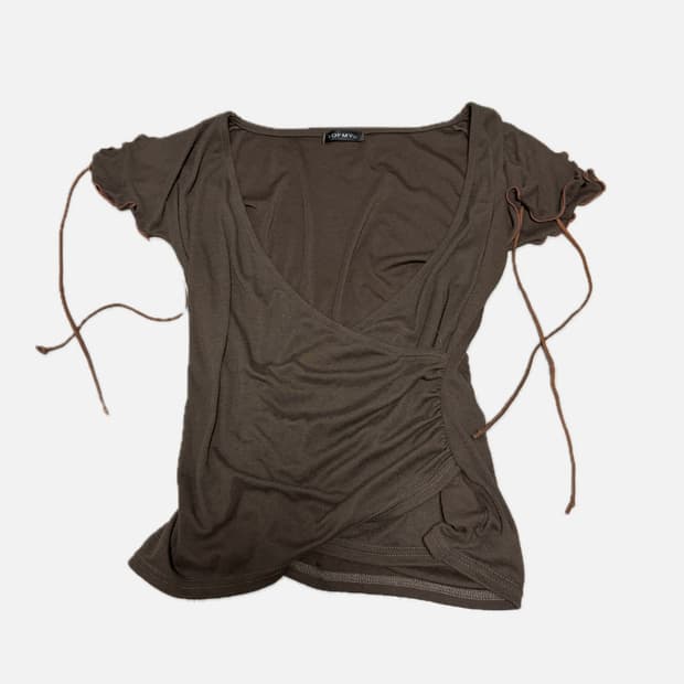 Vintage y2k 셔링 탑