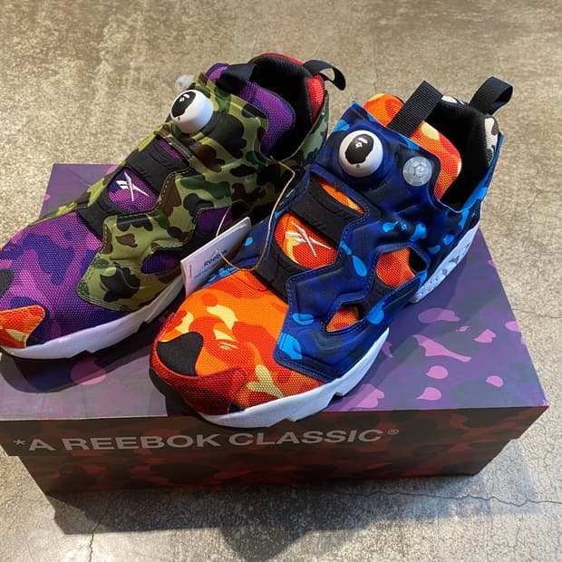 리복X베이프 인스타펌프 퓨리 OG 멀티카모 (새상품)