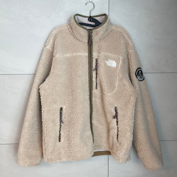 노스페이스 뽀글이 플리스 후리스 자켓 베이지 (105) 