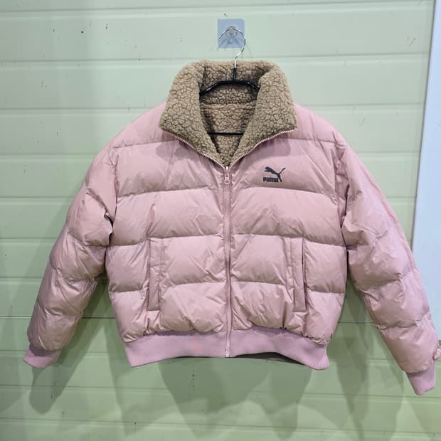 푸마 리버시블 양면 패딩/양털 자켓