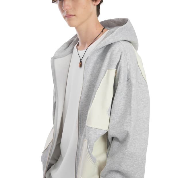 선러브 후드집업 헤더그레이 M