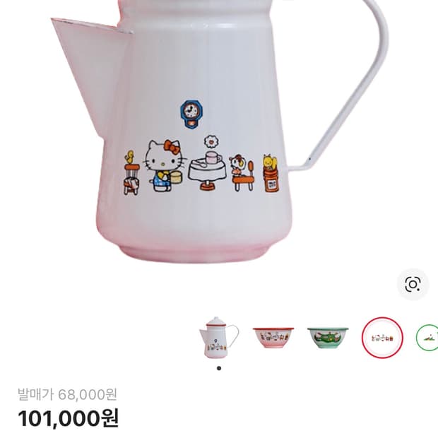 산리오X크로우캐년 헬로키티 티팟