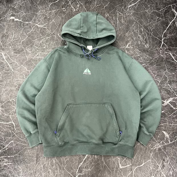 나이키 ACG 써마핏 플리스 풀오버 후디 그린