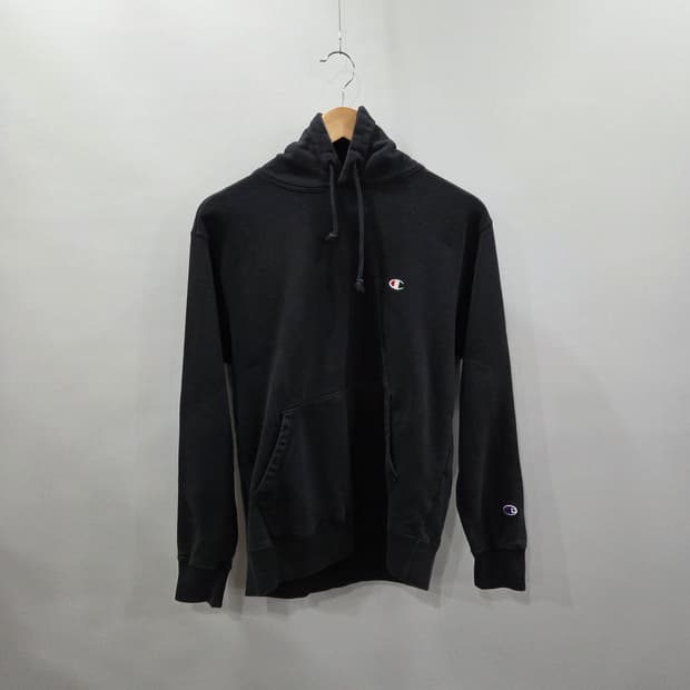 챔피온 스몰로고 자수 후드티 블랙 XL 