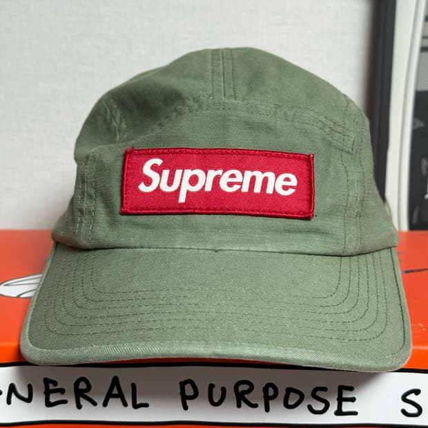슈프림 캠프캡 올리브