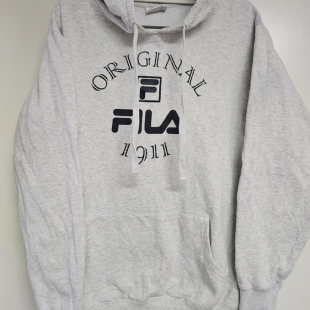 필라(FILA) 오리지널 1911 로고 후드티 (L사이즈)