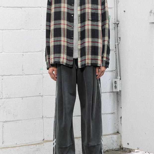 비긴202 더블페이스 체크셔츠 3사이즈