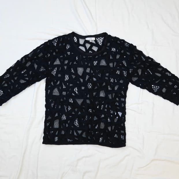 IRO paris - Black Lace Elodie Blouse
