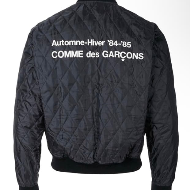 CDG 퀼티드 84-85 스태프 블루종 블랙 m